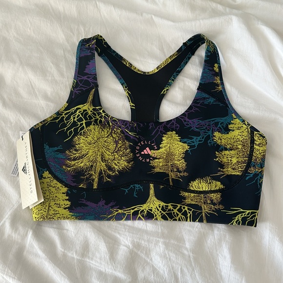 Adidas by Stella McCartney True Purpose bra, shock slime blue bay deep lilac, M - Picture 8 of 11